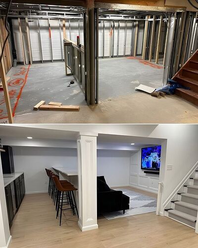 Jasmin Chouikh - a basement before and after a…