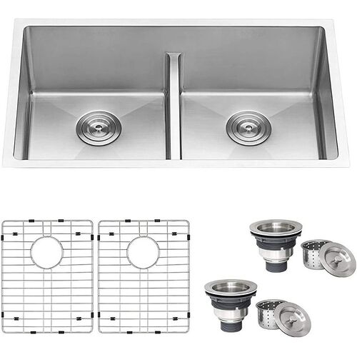 The_Best_Kitchen_Sinks_Ruvati-32-inch-Low-Divide-Undermount-Double-Stainless