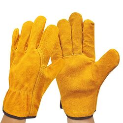 New Cow Leather Welder Gloves Anti-Heat Fireproof…
